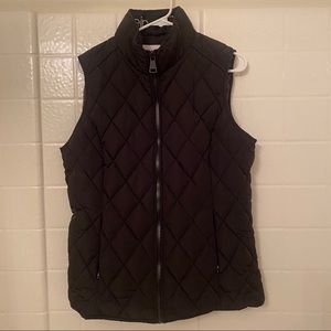 Calvin Klein Diamond Quilted Vest With Pockets